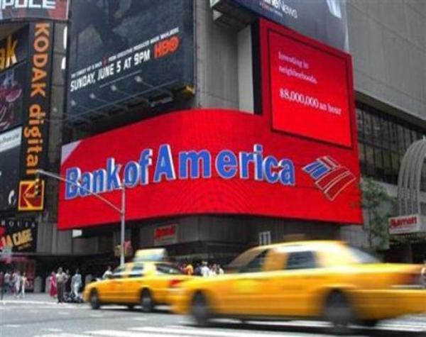 4. Bank of America Tổng tài sản tính đến năm 2010 là trên 2.264 tỷ USD. Giá trị vốn hóa thị trường năm 2011 là xấp xỉ 145,45 tỷ USD. Số lượng nhân viên 286.951 vào năm 2011. Bank of America được thành lập năm 1904, có trụ sở chính tại Charlotte, Bắc Carolina, Mỹ.